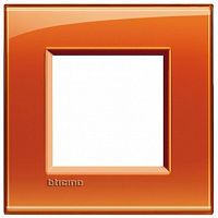 Рамка 1 пост LIVING LIGHT, оранжевый |  код. LNA4802OD |  Bticino